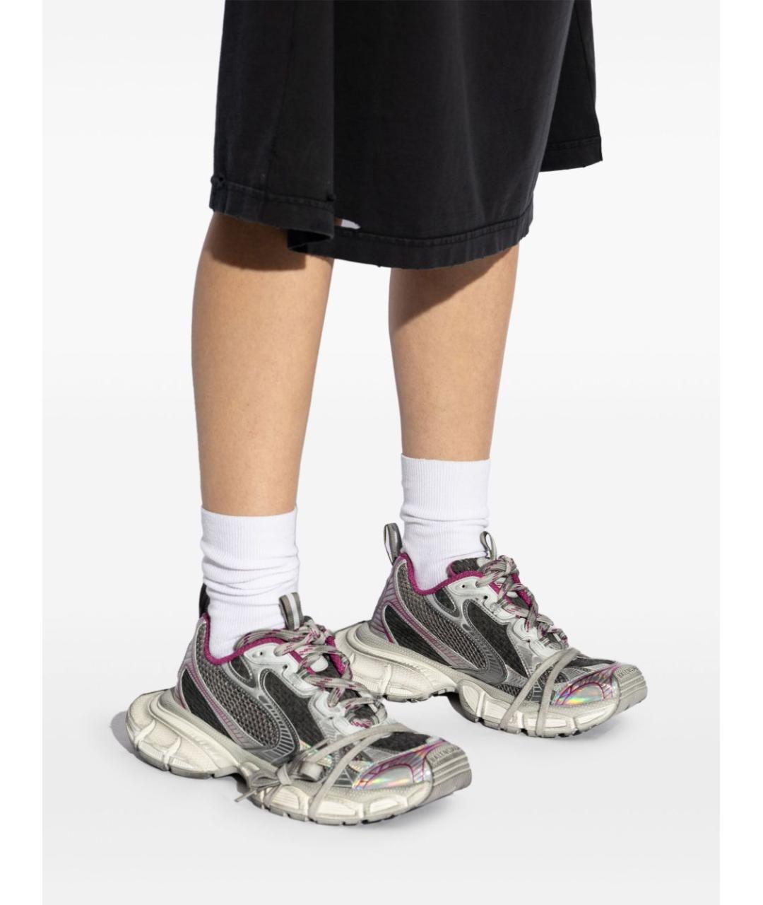 BALENCIAGA Серые кроссовки, фото 5