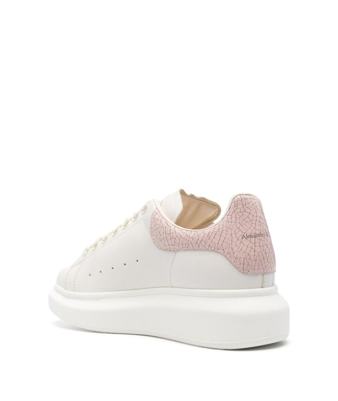 ALEXANDER MCQUEEN Белые кожаные кеды, фото 4