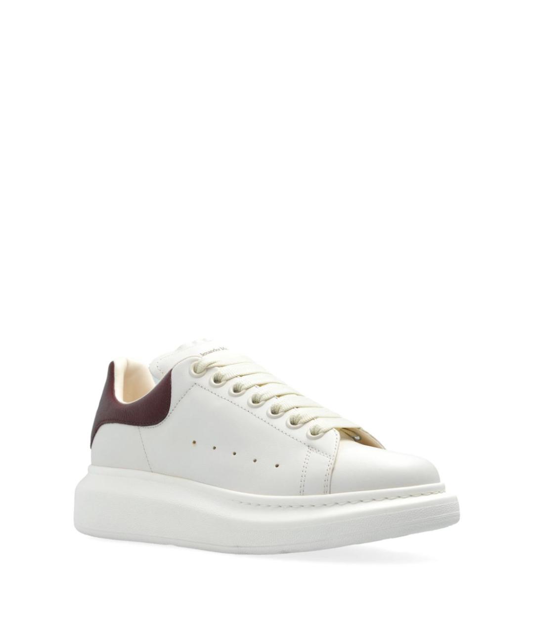 ALEXANDER MCQUEEN Белые кожаные кеды, фото 4