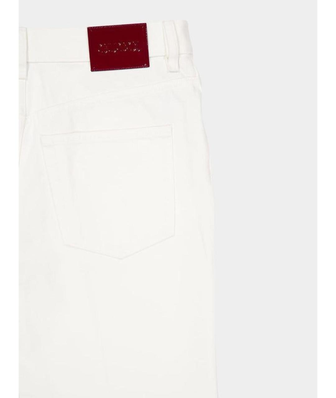 GUCCI Белые хлопковые прямые джинсы, фото 4