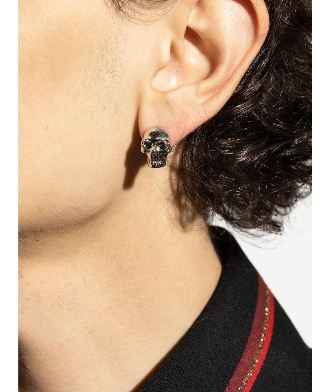 ALEXANDER MCQUEEN Серебряные металлические серьги, фото 3