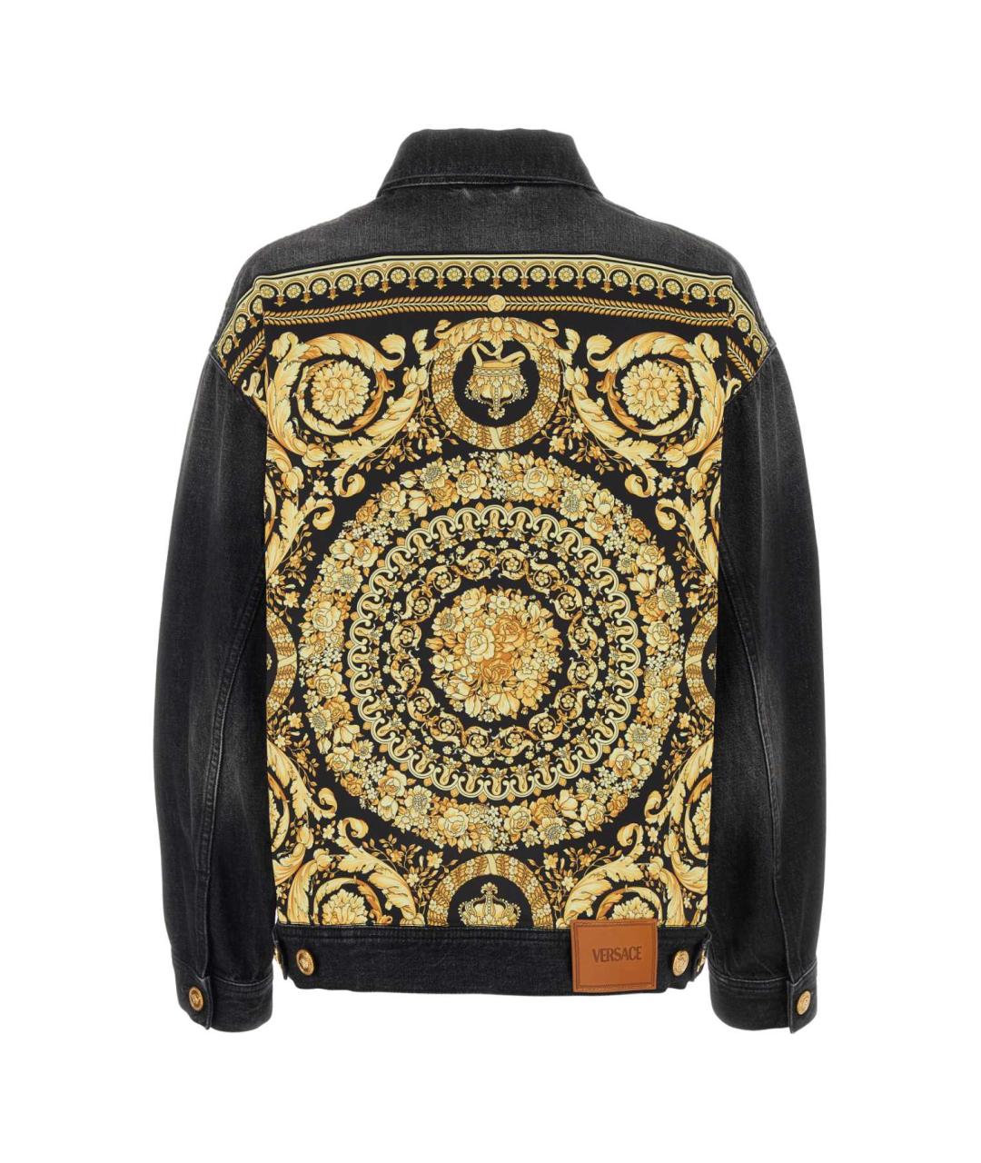 VERSACE Черная хлопковая куртка, фото 2