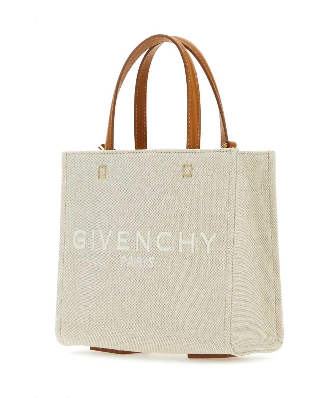 GIVENCHY Белая тканевая сумка тоут, фото 2