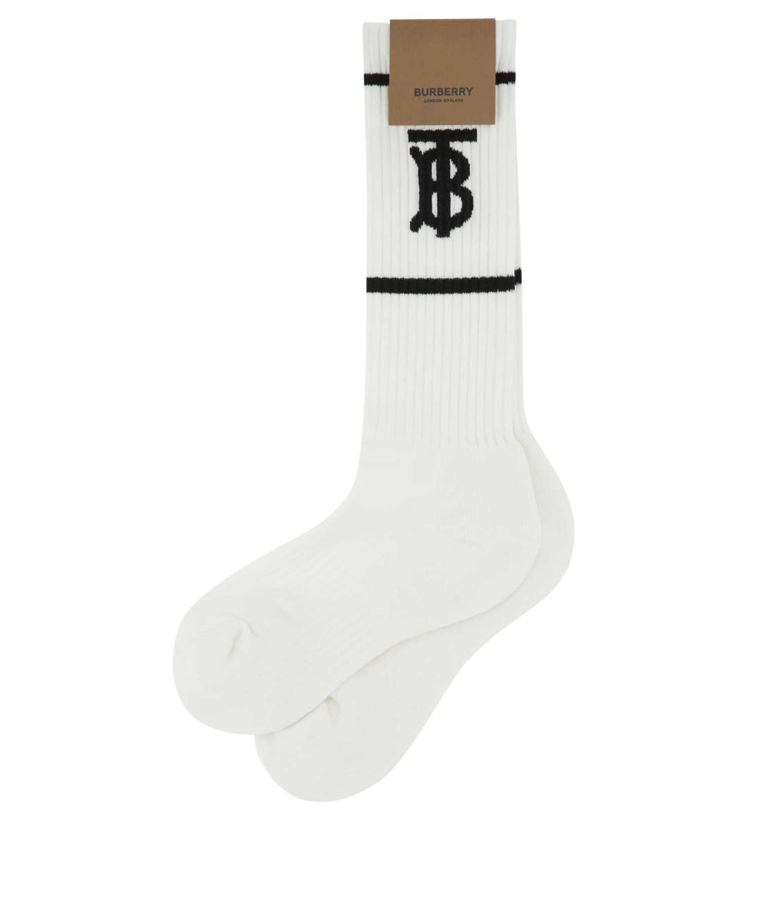 BURBERRY Белые носки, чулки и колготы, фото 1