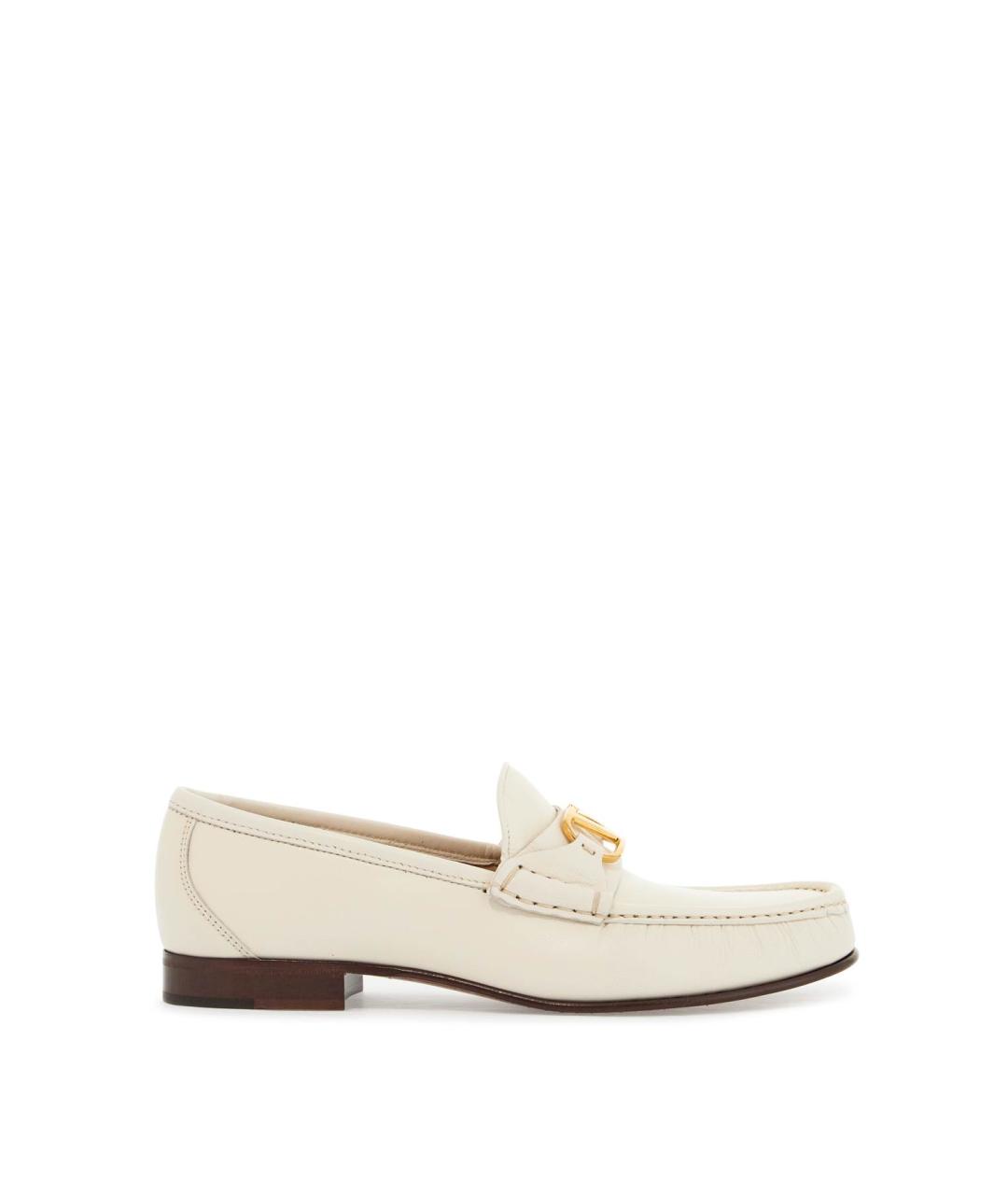 VALENTINO Белые кожаные лоферы, фото 2