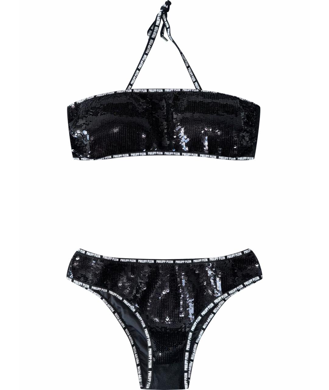 PHILIPP PLEIN Черный полиамидовый купальник, фото 1
