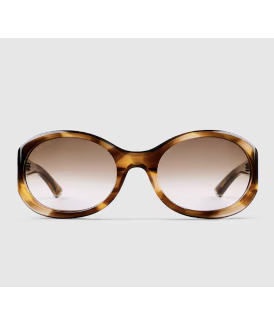 GUCCI Коричневые солнцезащитные очки, фото 4