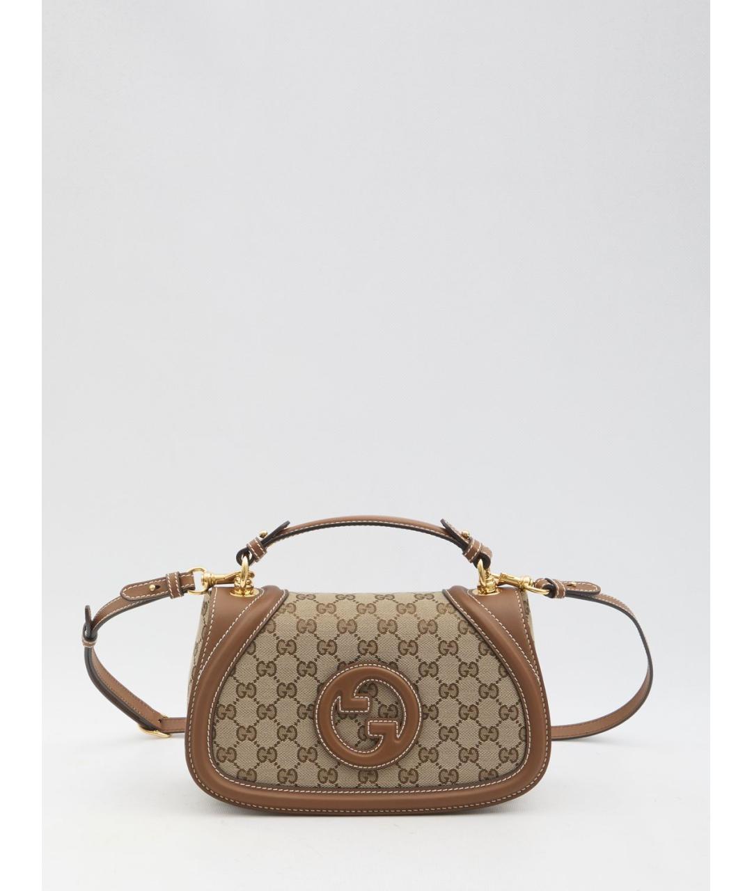 GUCCI Бежевая сумка с короткими ручками, фото 5