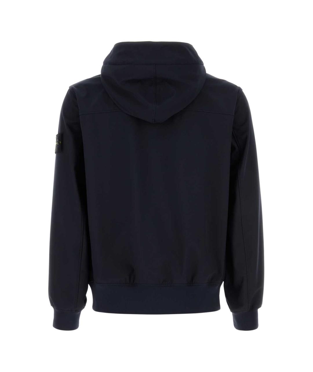 STONE ISLAND Темно-синяя полиэстеровая куртка, фото 2