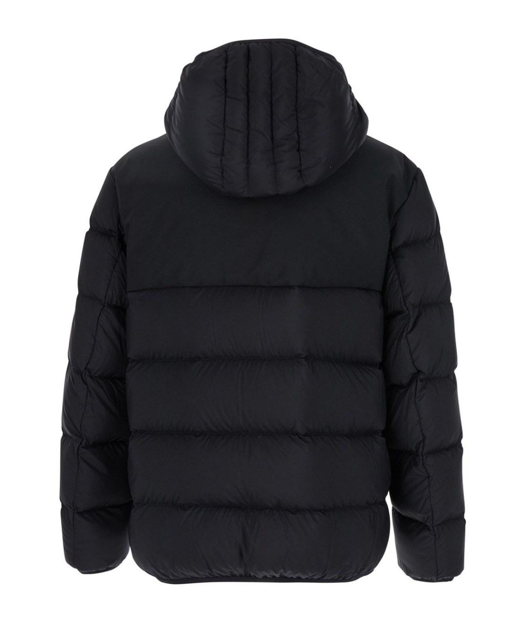 MONCLER Черный полиамидовый пуховик, фото 2