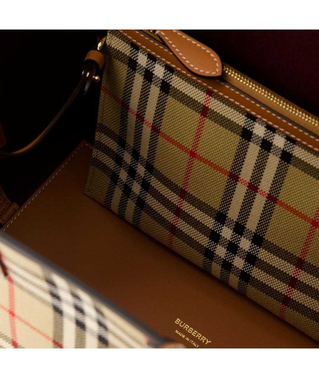 BURBERRY Бежевая сумка тоут, фото 4