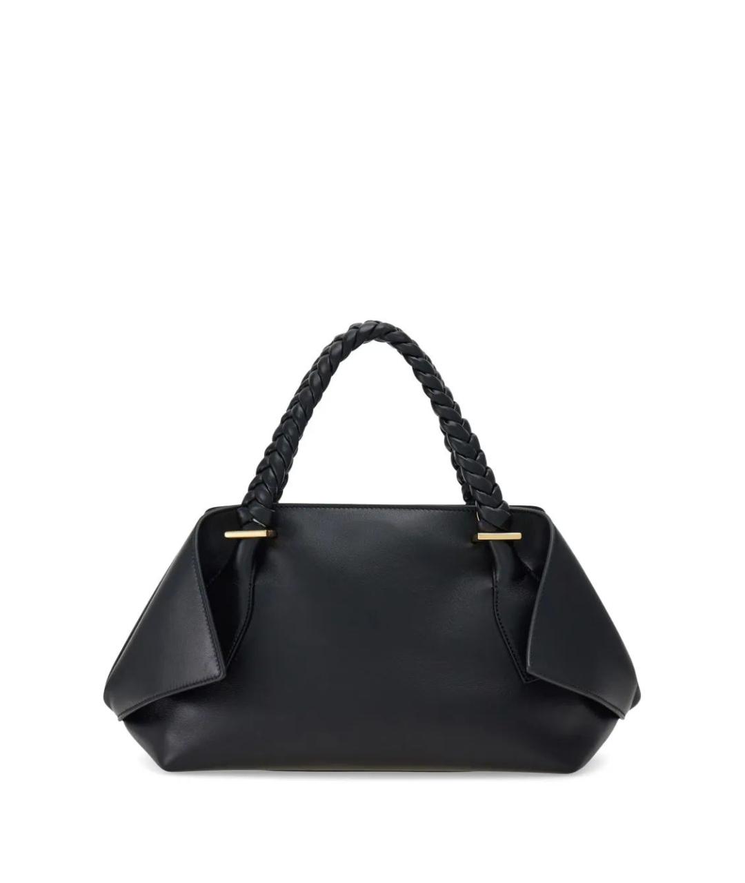 FERRAGAMO Черная кожаная сумка тоут, фото 2