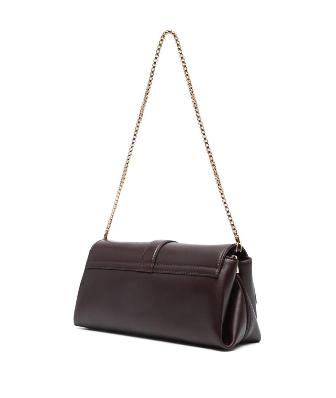 FERRAGAMO Фиолетовая кожаная сумка через плечо, фото 3