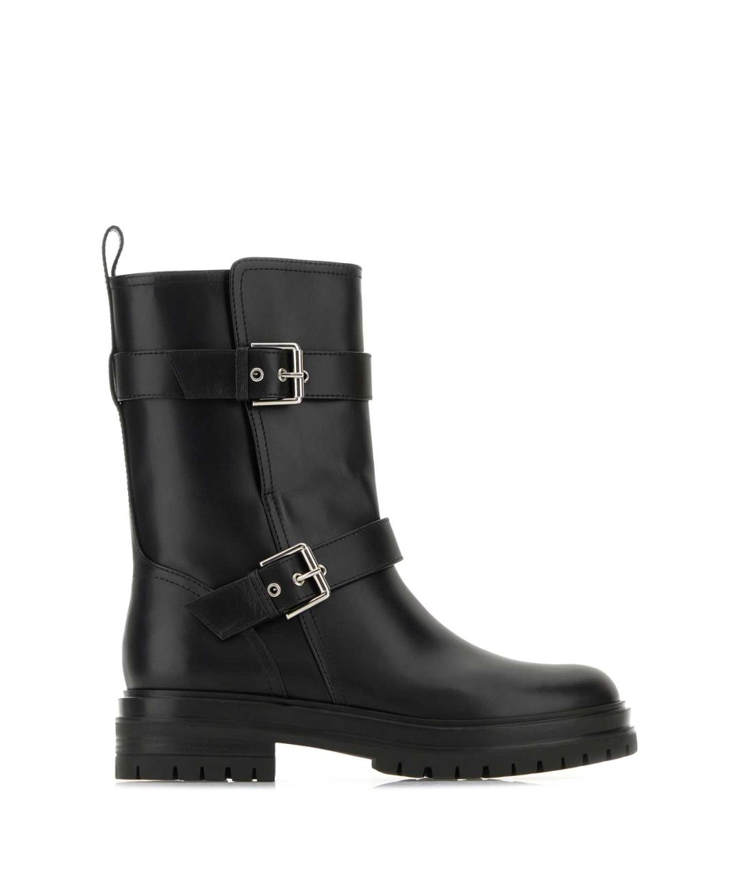 GIANVITO ROSSI Черные кожаные ботинки, фото 1