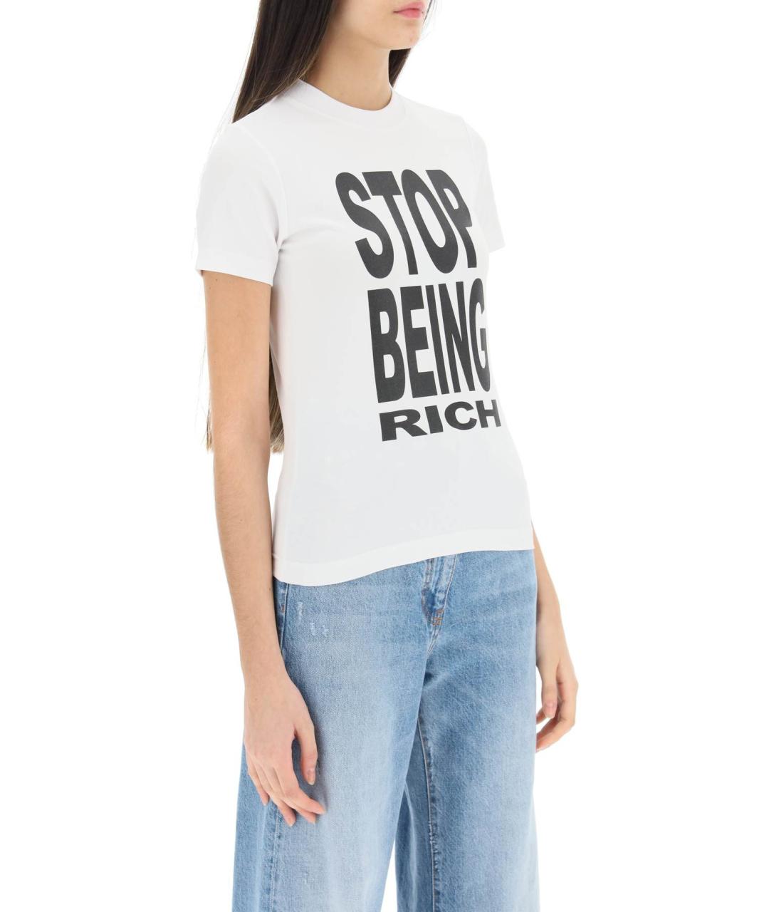 VETEMENTS Белая хлопковая футболка, фото 2