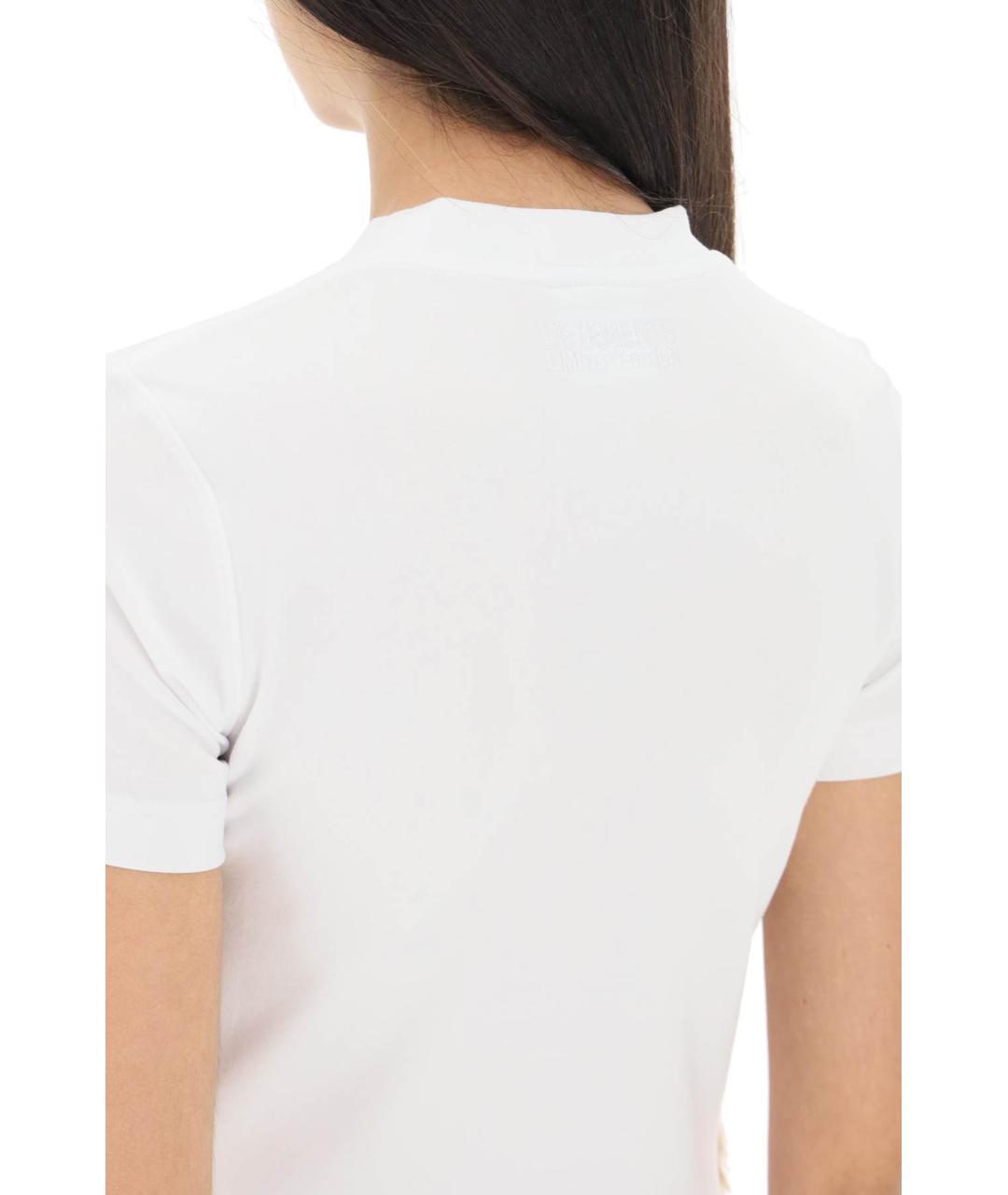 VETEMENTS Белая хлопковая футболка, фото 4