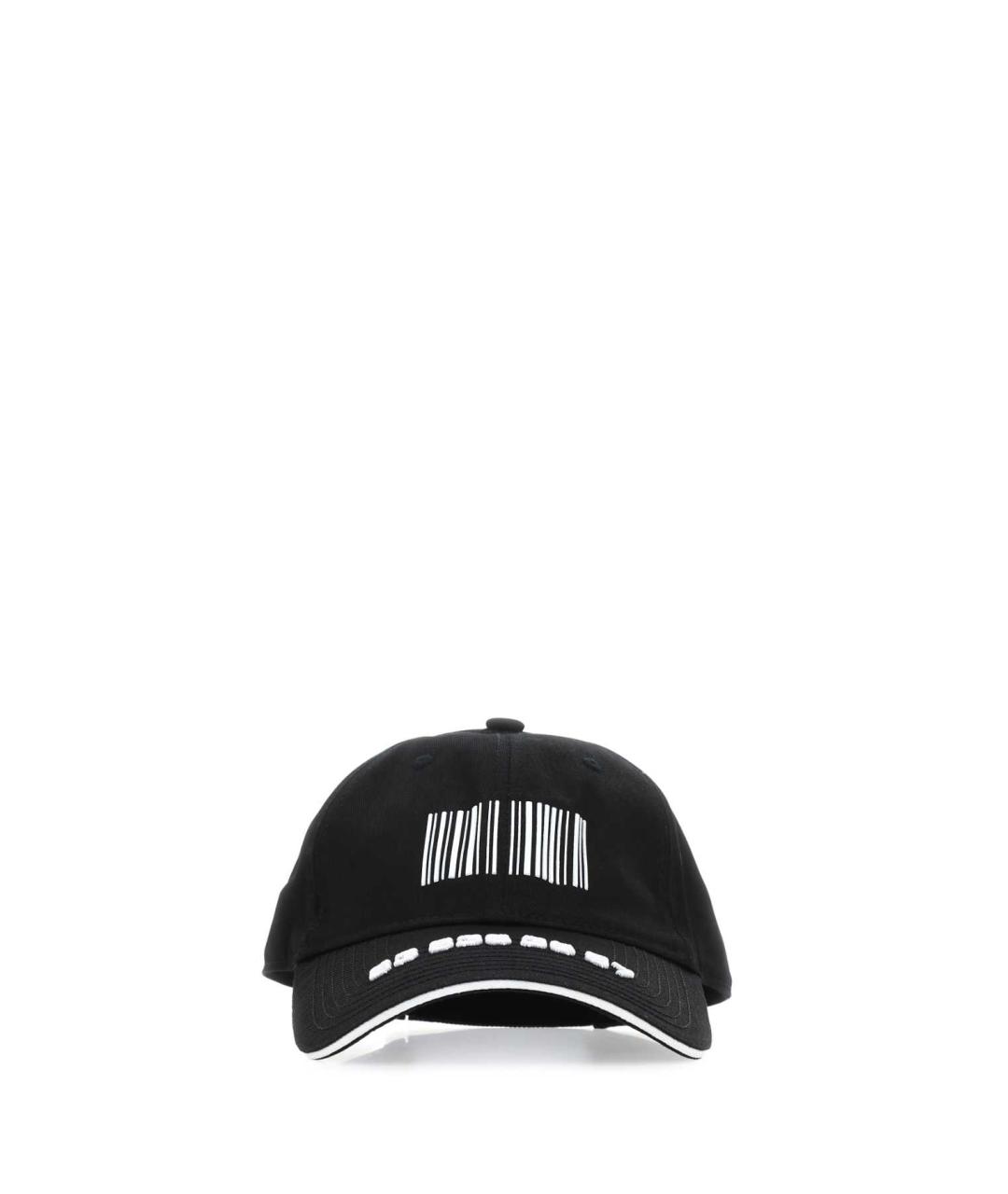 VETEMENTS Черная хлопковая кепка, фото 1