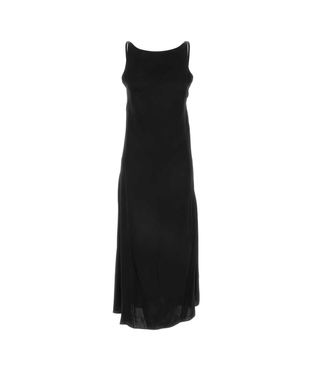 A.P.C. Черное вискозное повседневное платье, фото 1