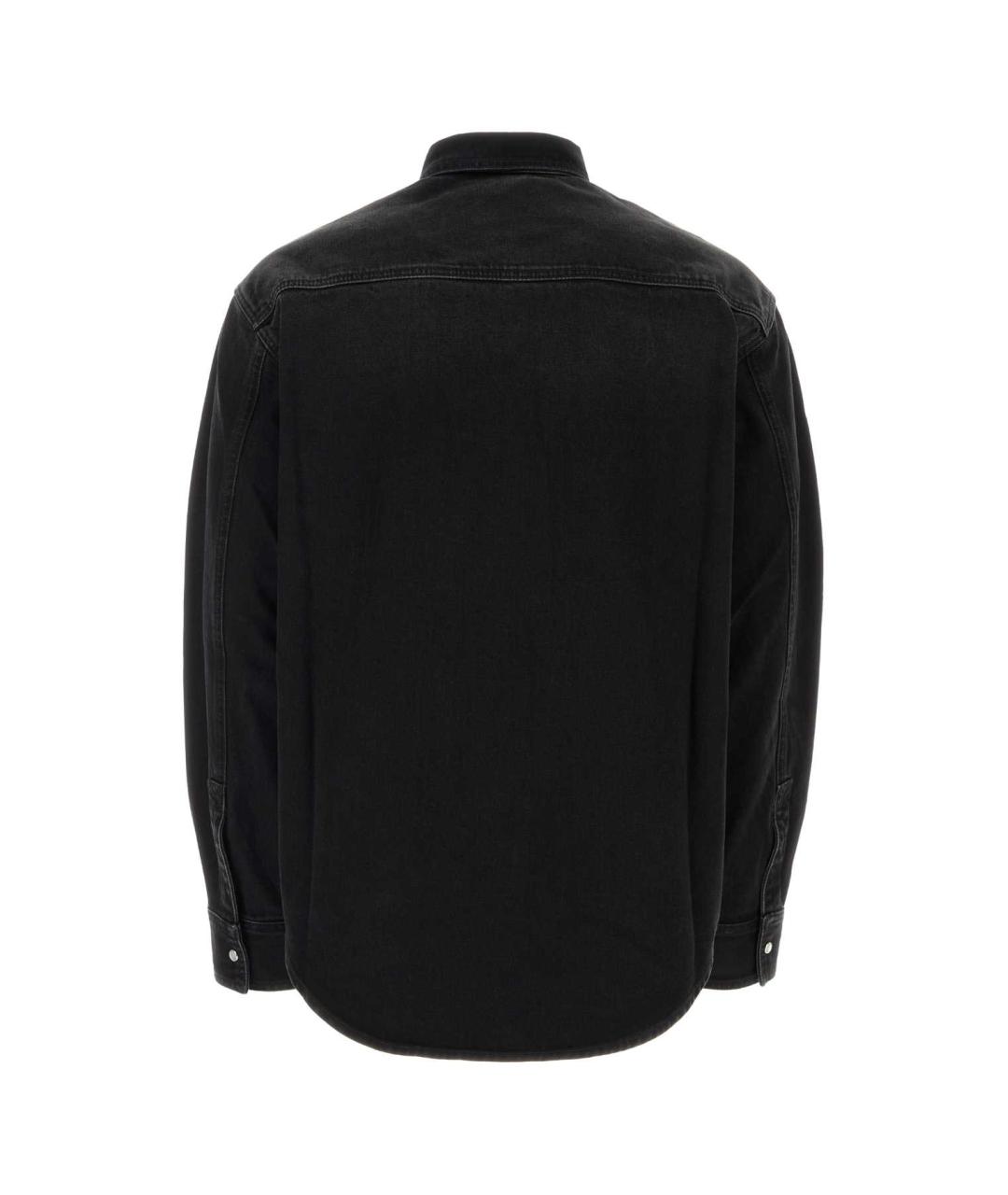 VETEMENTS Черная хлопковая кэжуал рубашка, фото 2