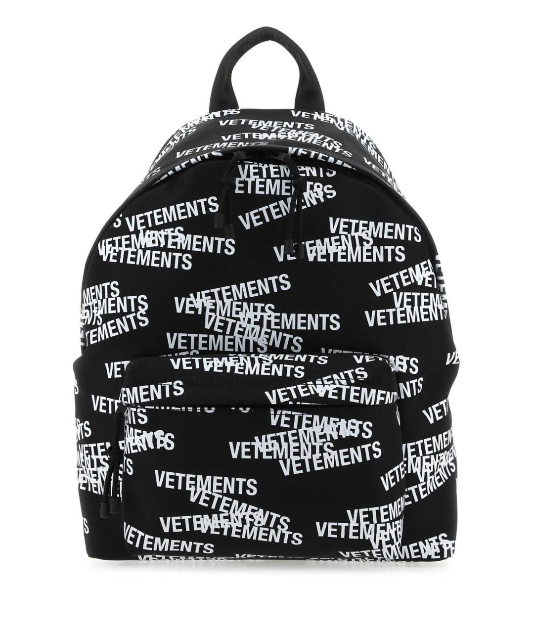 VETEMENTS Черный синтетический рюкзак, фото 1
