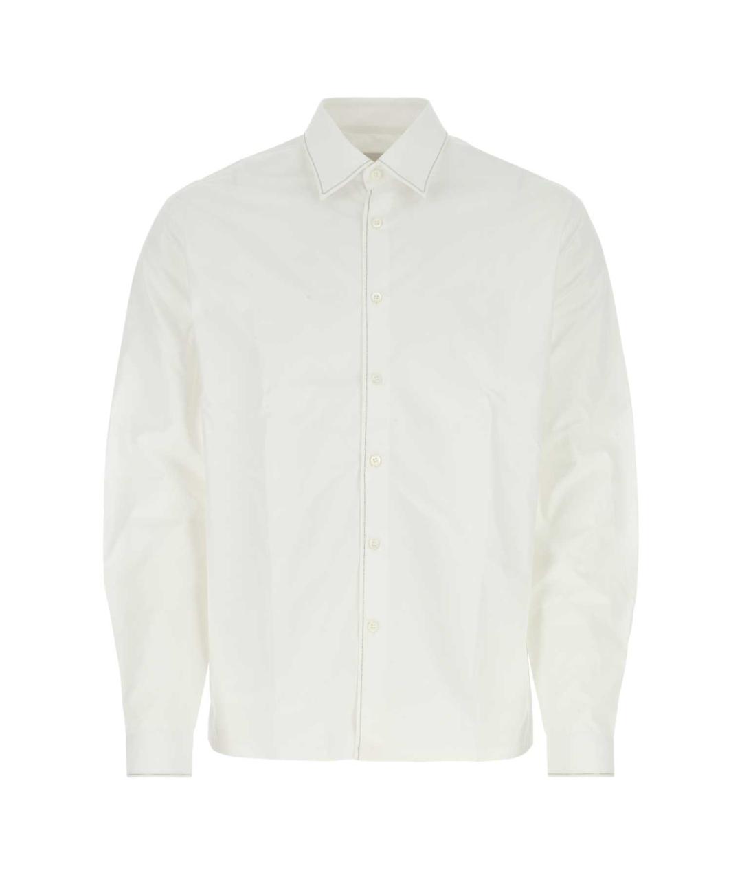 PRADA Белая хлопковая кэжуал рубашка, фото 1