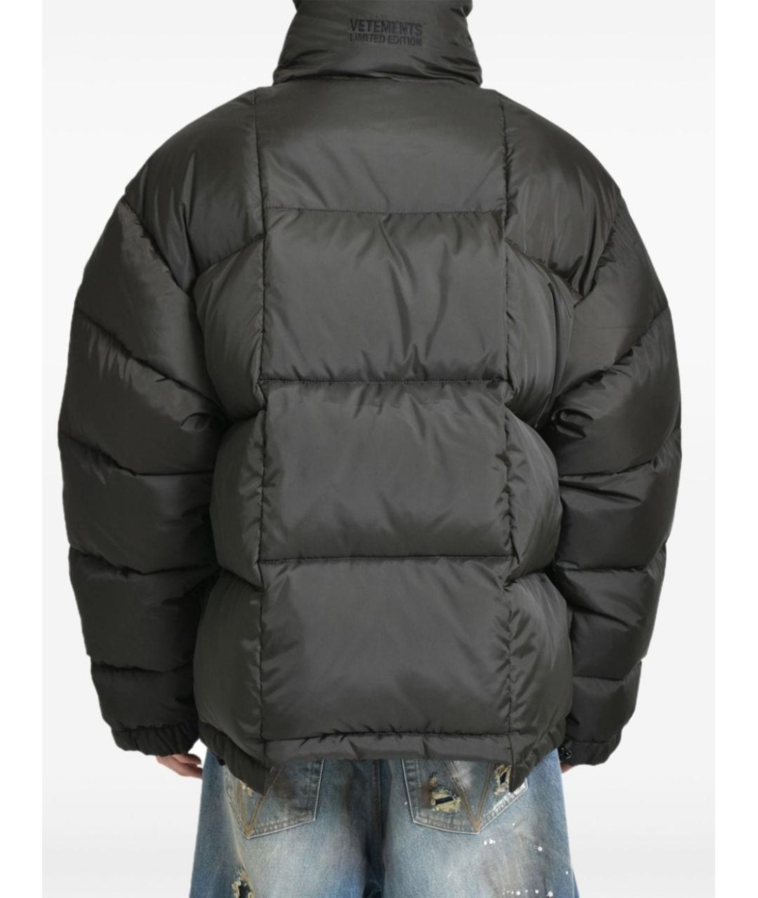 VETEMENTS Коричневый полиэстеровый пуховик, фото 4