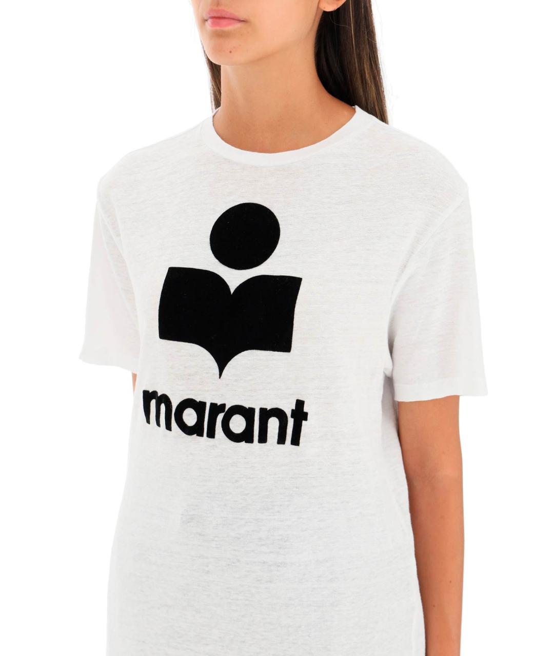 ISABEL MARANT Белая полиэстеровая футболка, фото 4