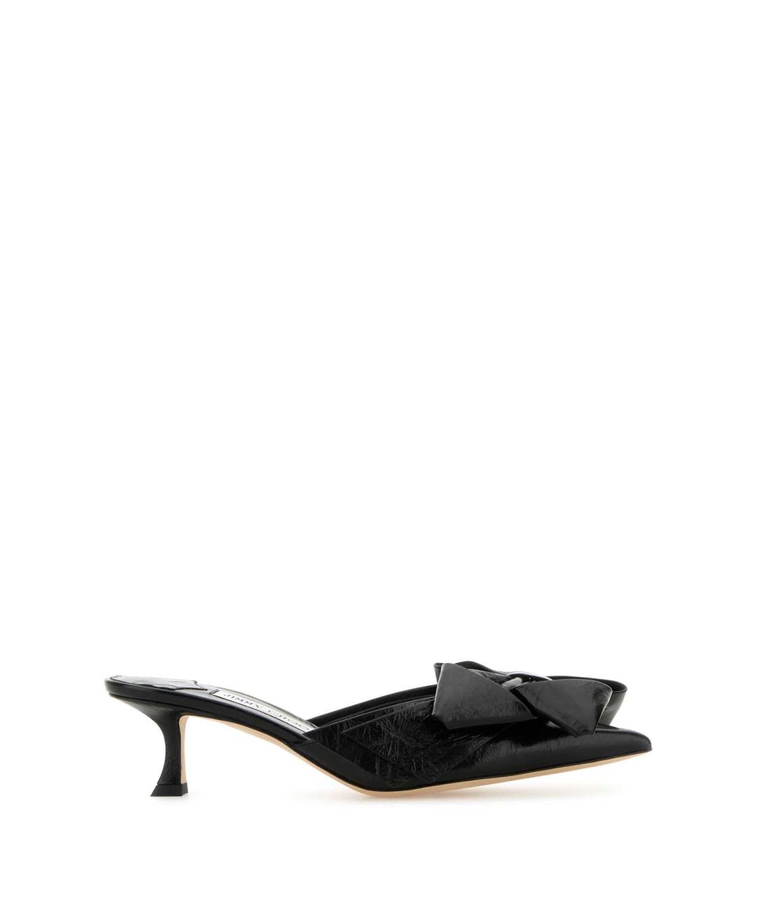 JIMMY CHOO Черные кожаные мюли, фото 1
