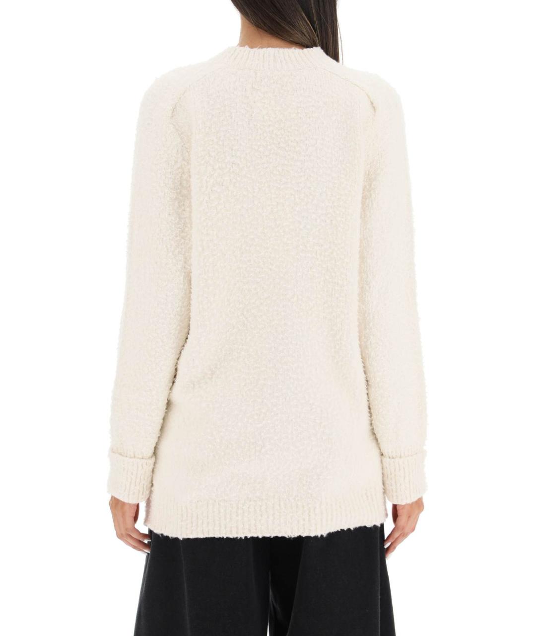 MM6 MAISON MARGIELA Бежевый хлопковый кардиган, фото 3