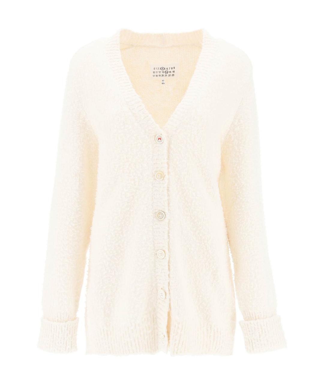 MM6 MAISON MARGIELA Бежевый хлопковый кардиган, фото 1