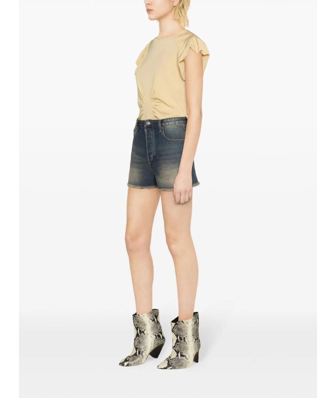 ISABEL MARANT Синие хлопковые шорты, фото 3