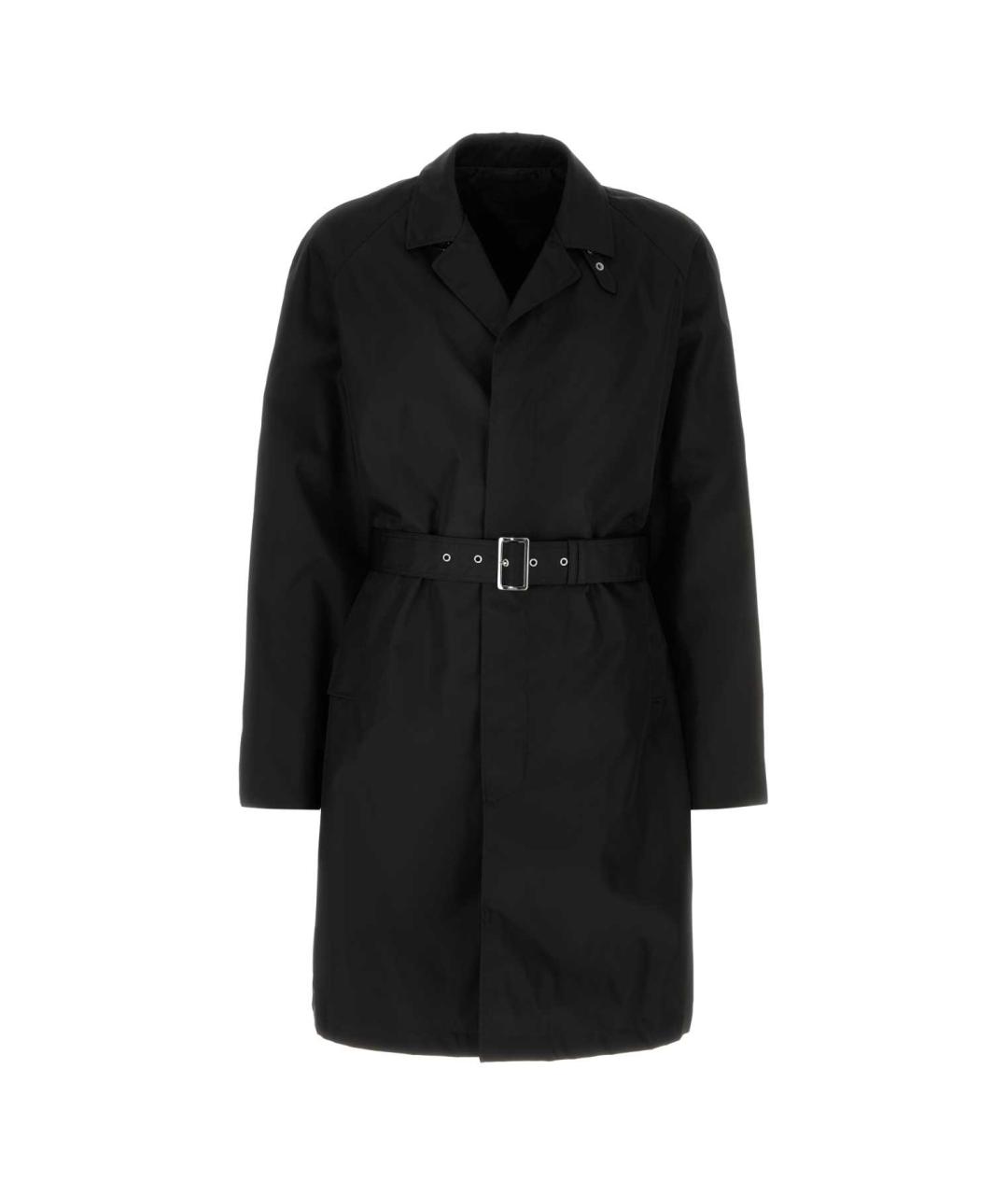 PRADA Черное синтетическое пальто, фото 1