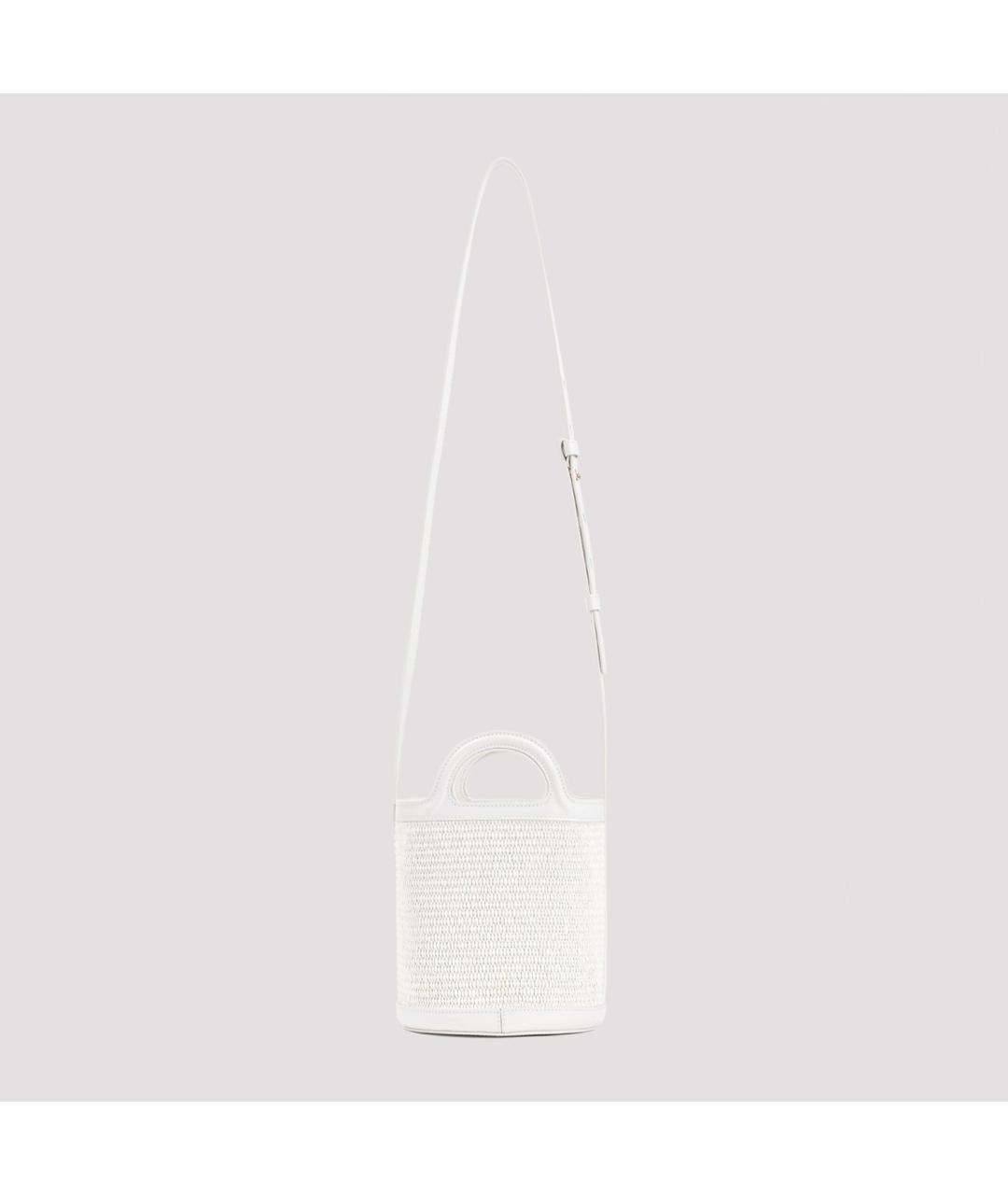 MARNI Белая кожаная сумка через плечо, фото 3