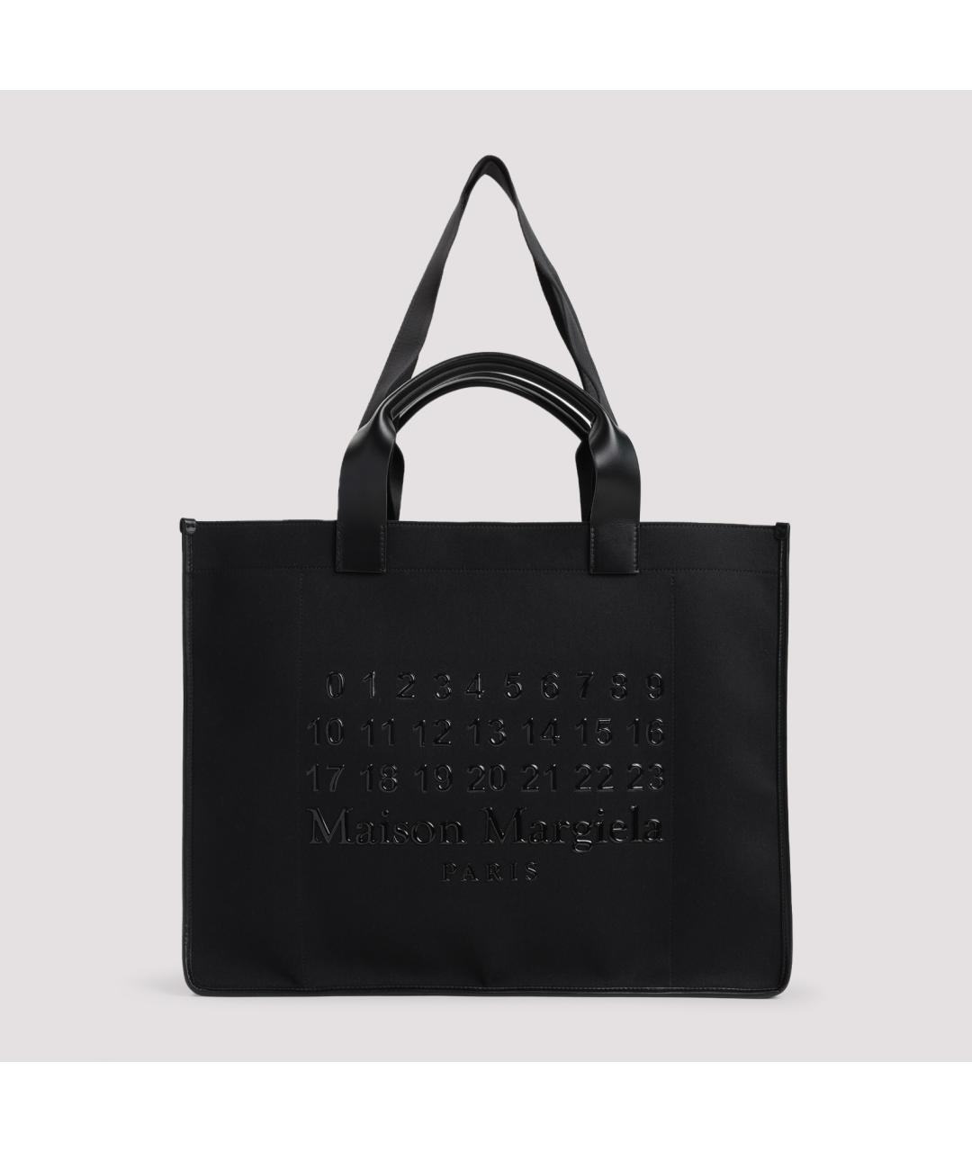MAISON MARGIELA Черная тканевая сумка тоут, фото 2