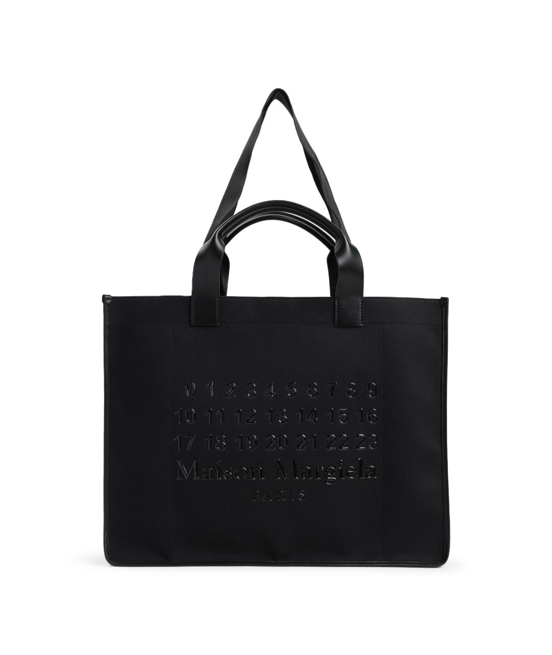 MAISON MARGIELA Черная тканевая сумка тоут, фото 1