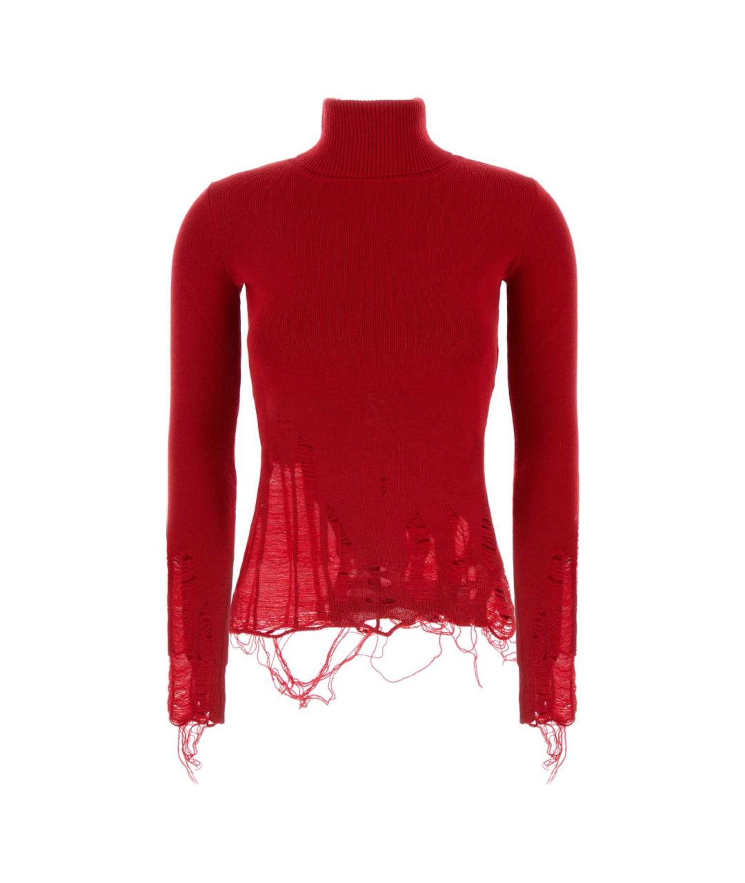 MM6 MAISON MARGIELA Красный шерстяной джемпер / свитер, фото 1