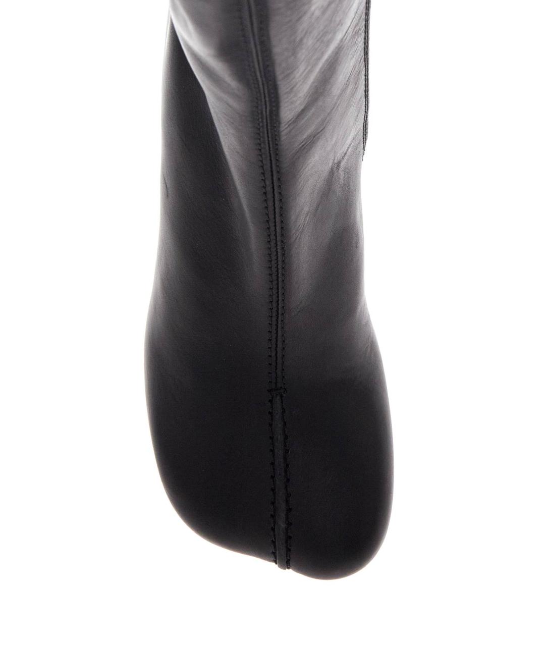 MM6 MAISON MARGIELA Черные кожаные сапоги, фото 3