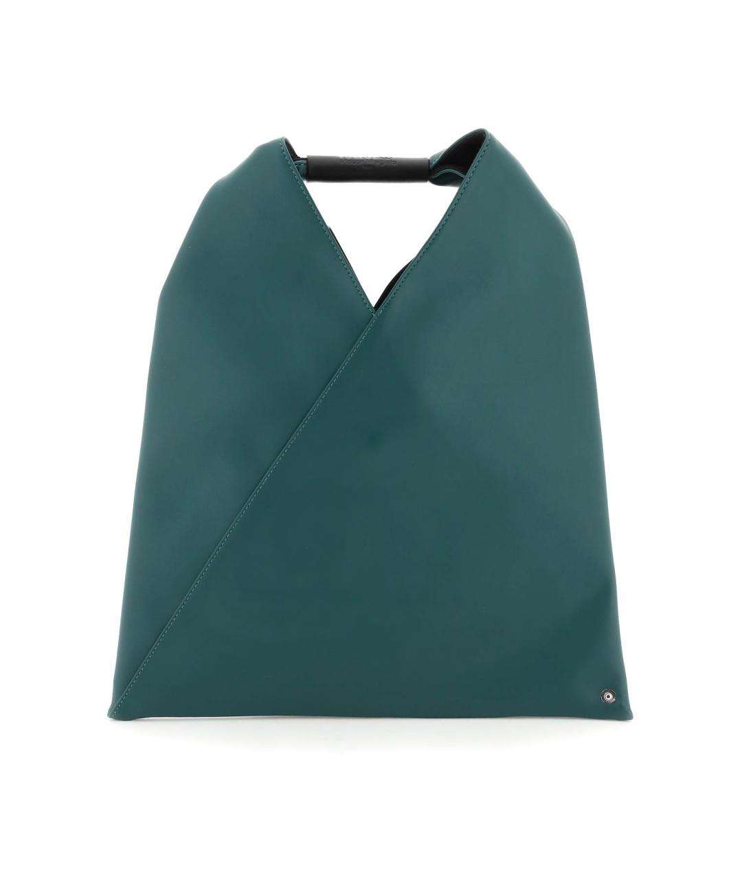 MM6 MAISON MARGIELA Зеленая сумка с короткими ручками из искусственной кожи, фото 1