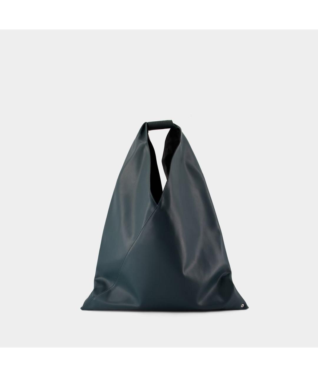MM6 MAISON MARGIELA Зеленая синтетическая сумка с короткими ручками, фото 5