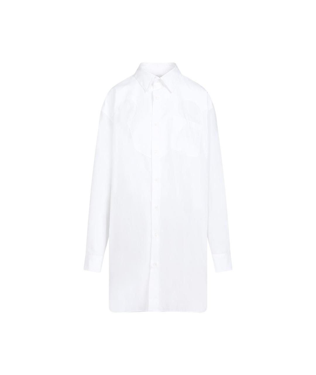 MAISON MARGIELA Белое хлопковое повседневное платье, фото 1