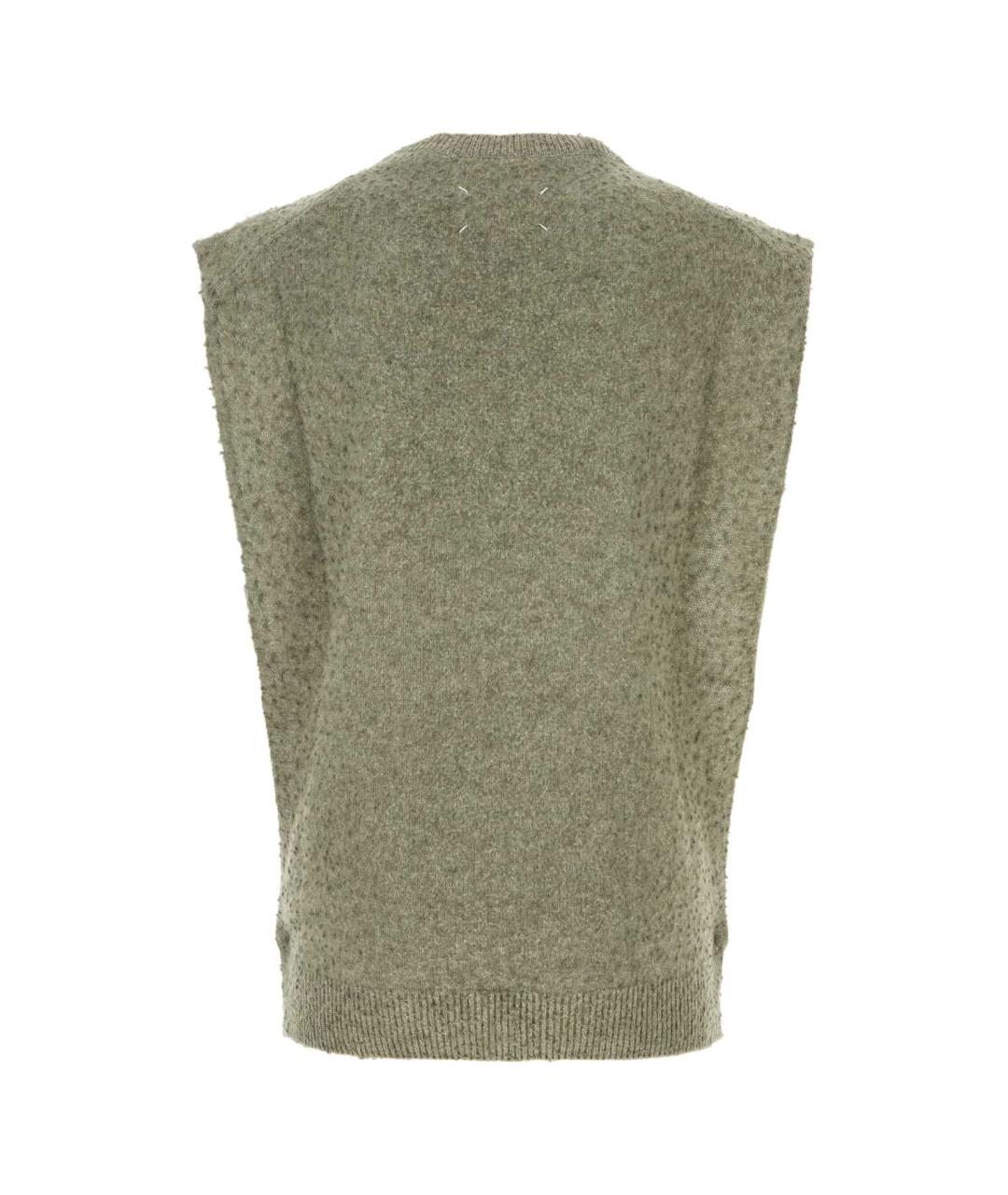 MAISON MARGIELA Зеленая хлопковая жилетка, фото 2