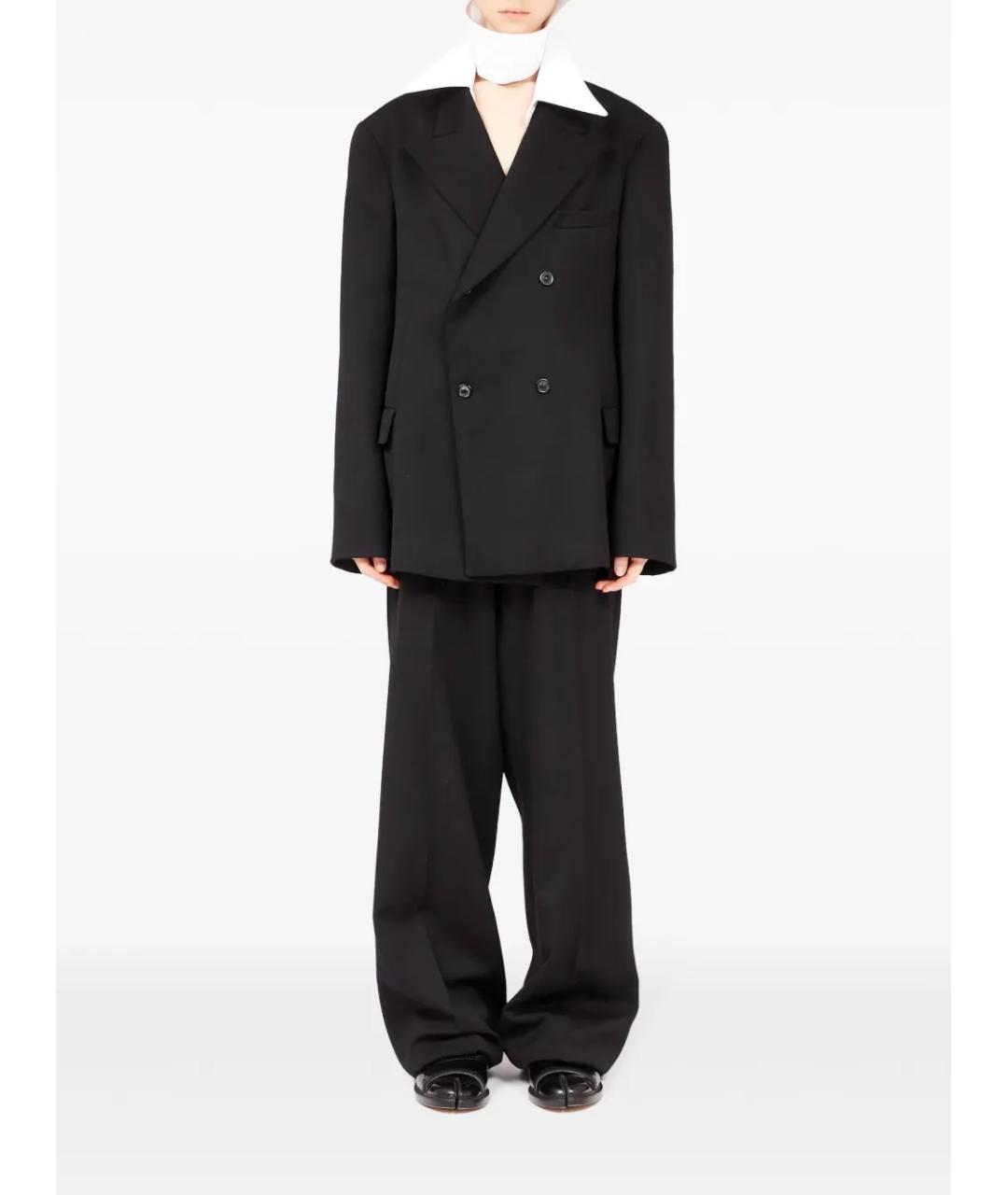 MAISON MARGIELA Черный шерстяной жакет/пиджак, фото 3