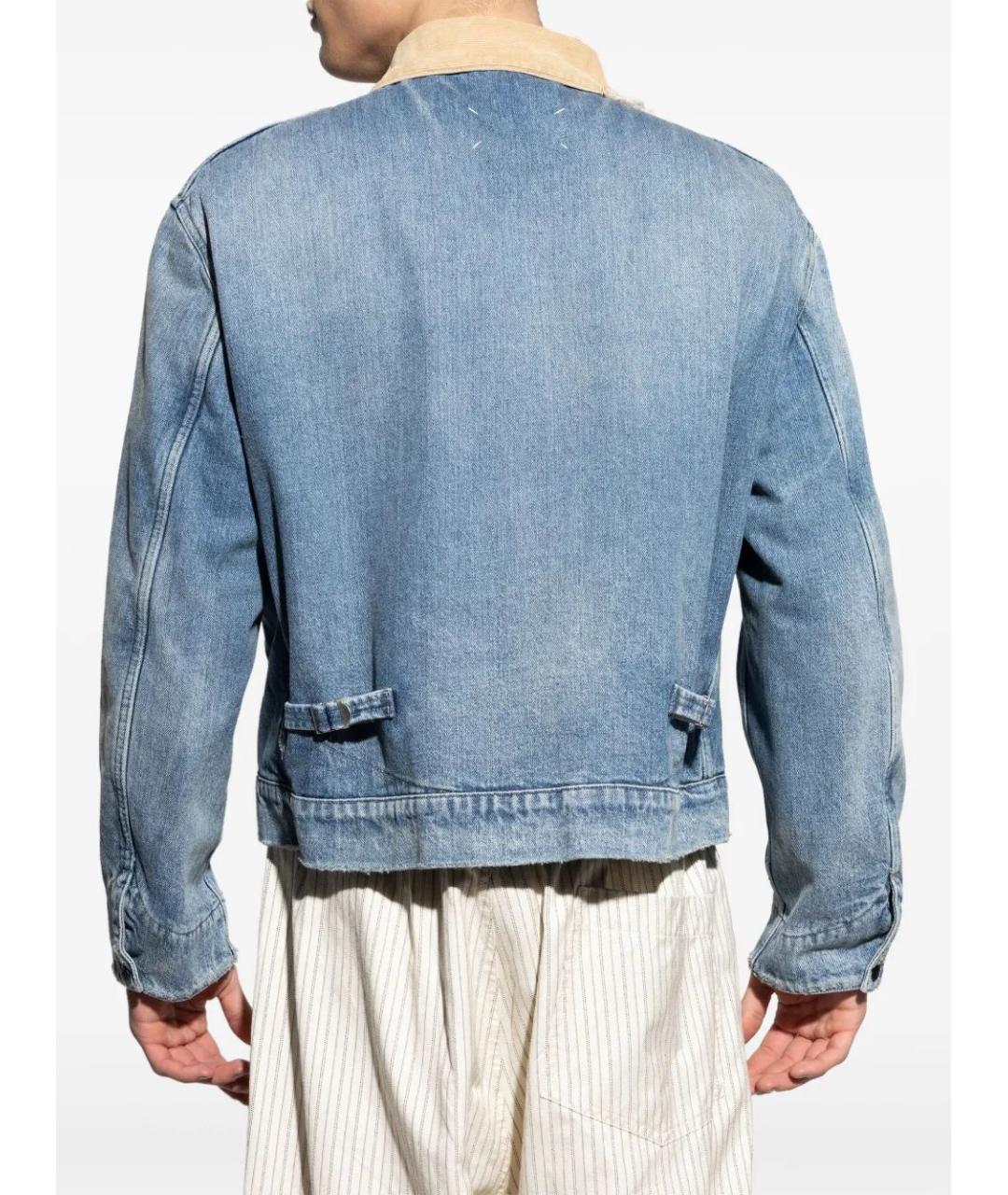 MAISON MARGIELA Синяя хлопковая куртка, фото 4