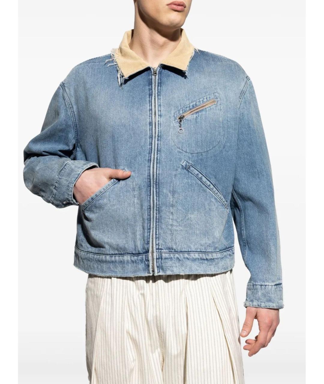 MAISON MARGIELA Синяя хлопковая куртка, фото 3