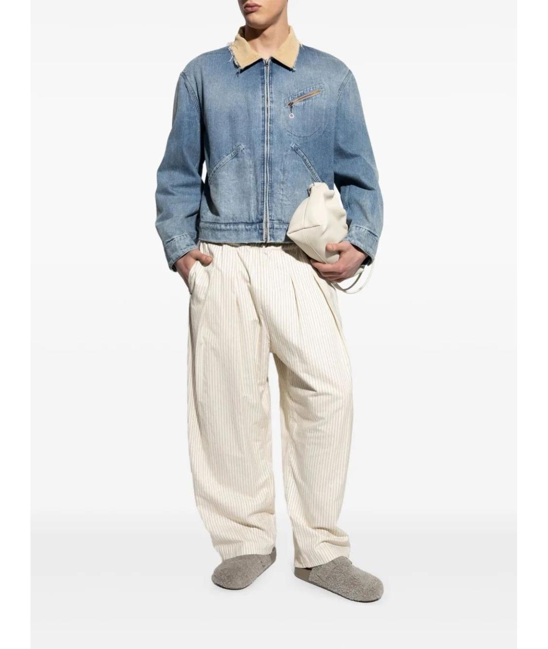 MAISON MARGIELA Синяя хлопковая куртка, фото 2