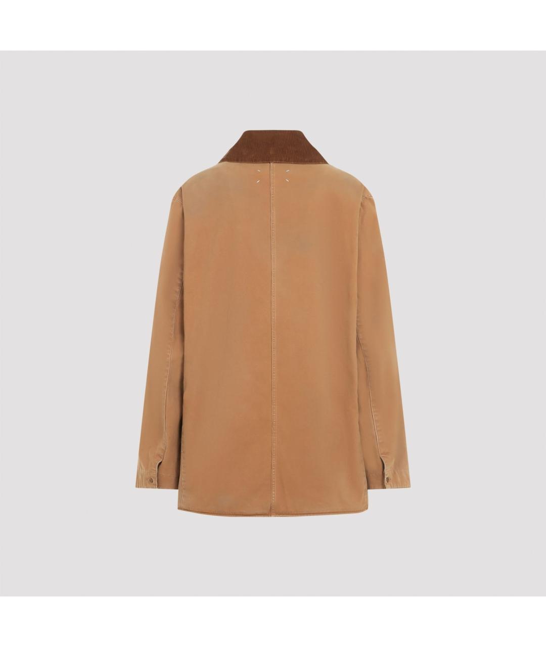 MAISON MARGIELA Бежевая хлопковая куртка, фото 3