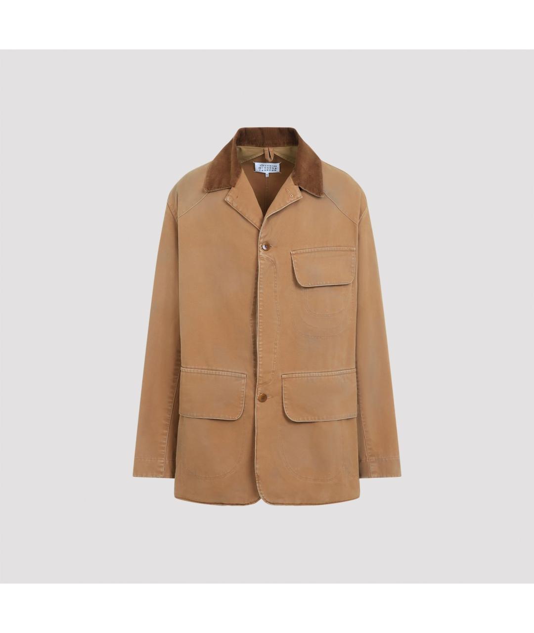 MAISON MARGIELA Бежевая хлопковая куртка, фото 2
