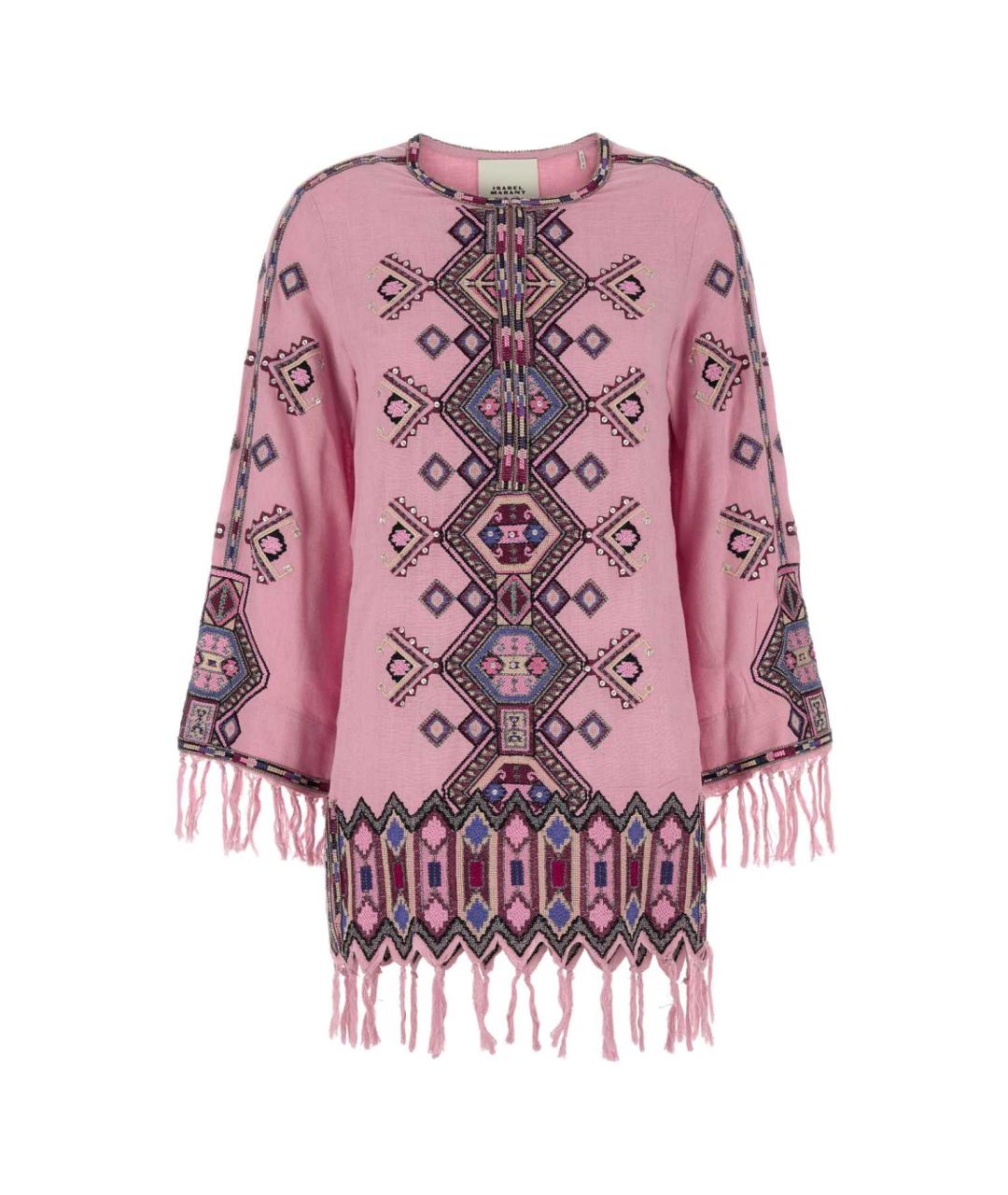 ISABEL MARANT Розовое шелковое повседневное платье, фото 1