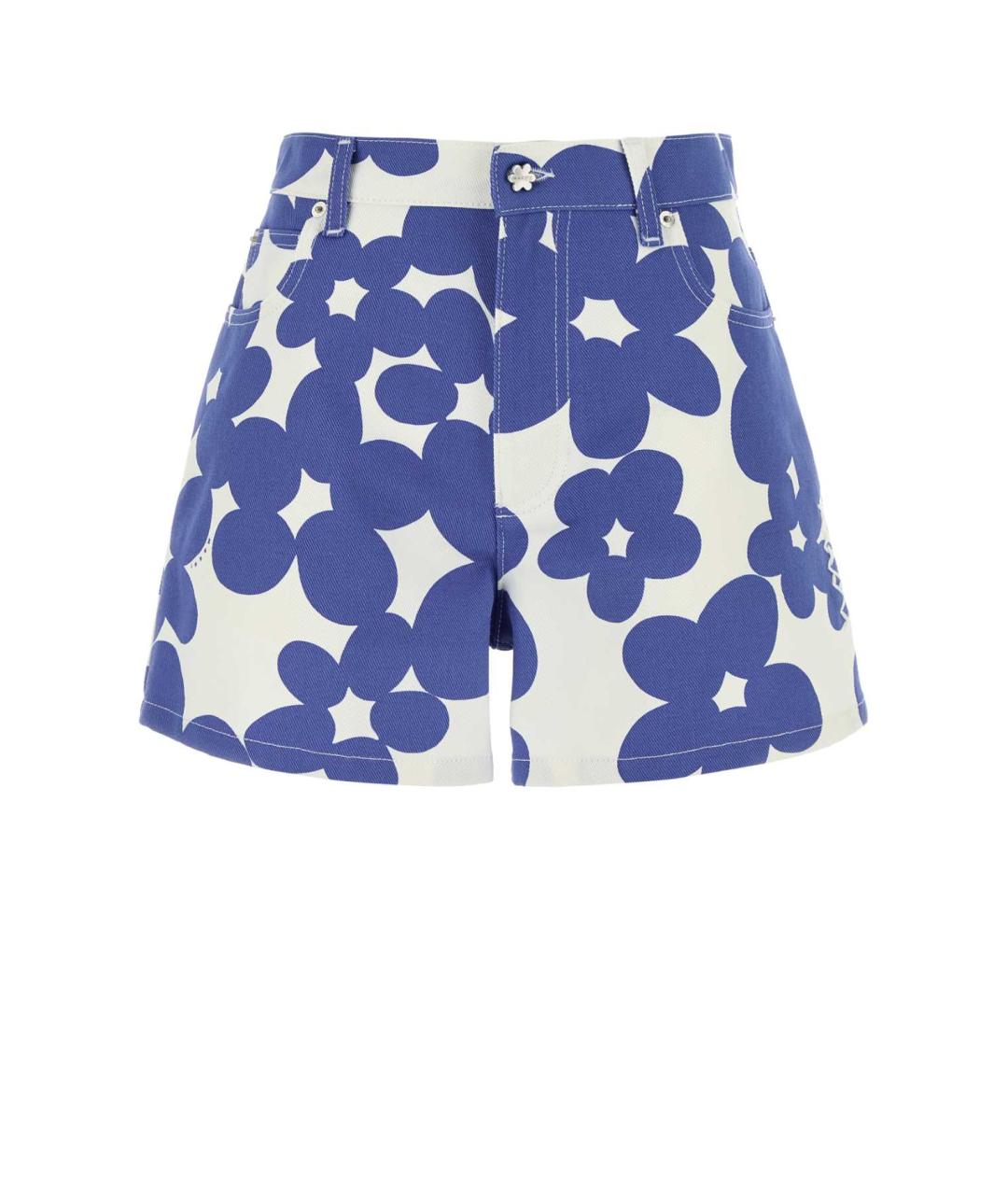 MARNI Синие хлопковые шорты, фото 1
