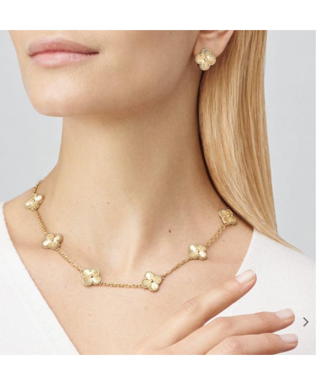 VAN CLEEF & ARPELS Золотые серьги из желтого золота, фото 2
